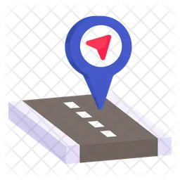 Road Location Flag Icon