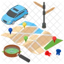 Road Map Road Navigation Travel Location Icon