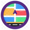 Road Location Road Navigation Road Direction Icon