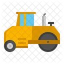 Road Roller Construction Vehicle Icon