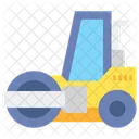 Road Roller Soil Compactor Construction Vehicle Icon