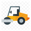 Road Roller Heavy Equipment Compaction Icon