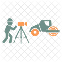 Road Roller Construction Steamroller Icon