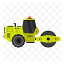 Road Roller Construction Vehicle Icon