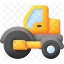 Road Roller Construction Vehicle Icon