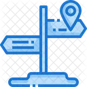 Road Sign Guide Map Icon