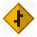 Road Sign Right Left Icon