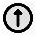 Road Sign Ahead Only Icon
