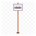 Bus Stop Bus Sign Road Sign Icon