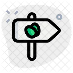 Road Sign Egg  Icon