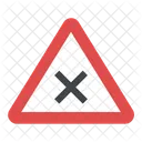 Road Sign Intersection Icon