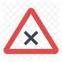 Road Sign Intersection Icon