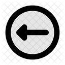 Road Sign Left Icon