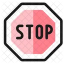 Road Sign Stop Streamline Ultimate Icon