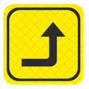 Road Sign Turn Icon