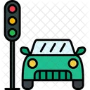Road Signal Light Navigation Icon