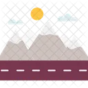 Road through mountains  Icon