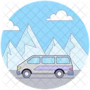 Road Travel Wagon Journey Icon