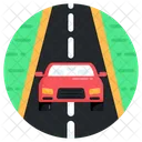 Highway Road Travel Car Icon