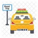 Road Trip Car Travel Road Travel Icon