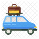 Road Trip Travelling Camping Car Icon