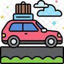 Road Trip Travel Car Transport Icon