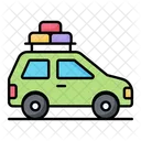 Road Trip Taxi Car Icon