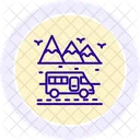 Road Trip Line Icon Icon