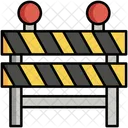 Road Work Barricade Road Barrier Icon