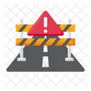 Road Work Road Barrier Barrier Cone Icon