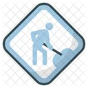 Road Work Ahead Sign Icon