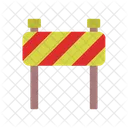 Roadblock Construction Warning Icon