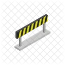 Roadblock Barrier Construction Icon