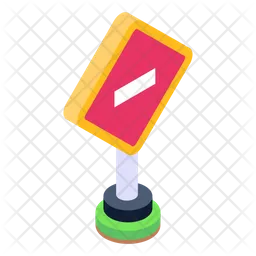 Roadblock Warning  Icon