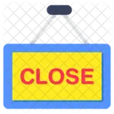 Roadboard Signboard Close Board Icon