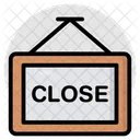 Roadboard Signboard Close Board Icon