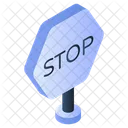 Roadboard Signboard Stop Board Icon