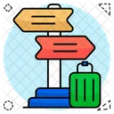 Roadboard Signboard Travel Board Icon