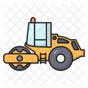 Roadroller Construction Vehicle Icon