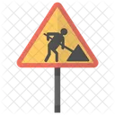 Roadworks Sign Traffic Icon