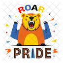 Roar Pride Bear Angry Icon