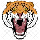 Tiger Face Tiger Cartoon Icon