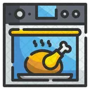 Roast Chicken Oven Roast Icon