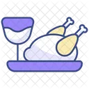 Roast Chicken Wine Roast Chicken Chicken Icon