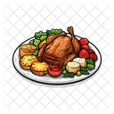 Roast Dinner Turkey Poultry Icon