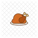 Roast Turkey Food Christmas Icon