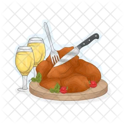 Roasted chicken  Icon