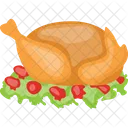 Roast Chicken Baked Icon