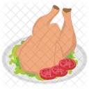 Roasted Chicken Chicken Grilled Food Icon