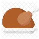 Roasted Chicken Meal Meat Icon